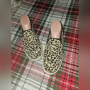 ROTHY'S The Original Slip On Sneaker Leopard Print 9.5 Pre-owned Nice!